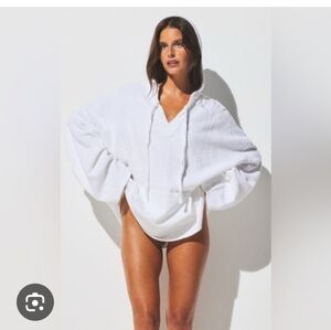 SKIMS White Terry Swim Coverup